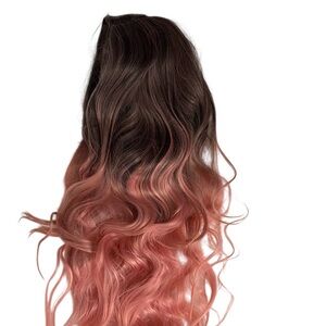 Elegant Ombre Pink Hair wig
